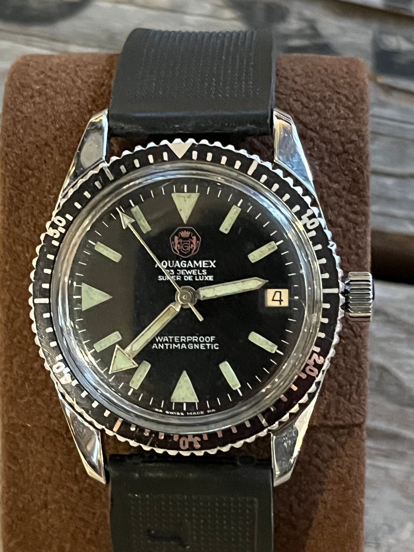 Vintage -Aquagamex- 70er Jahre Diver Watch