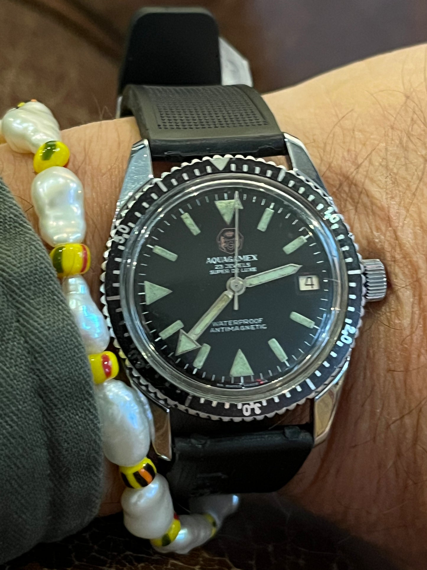 Vintage -Aquagamex- 70er Jahre Diver Watch