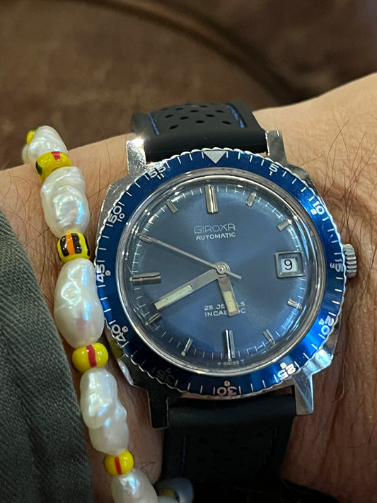 Vintage Giroxa 70's Diver Watch